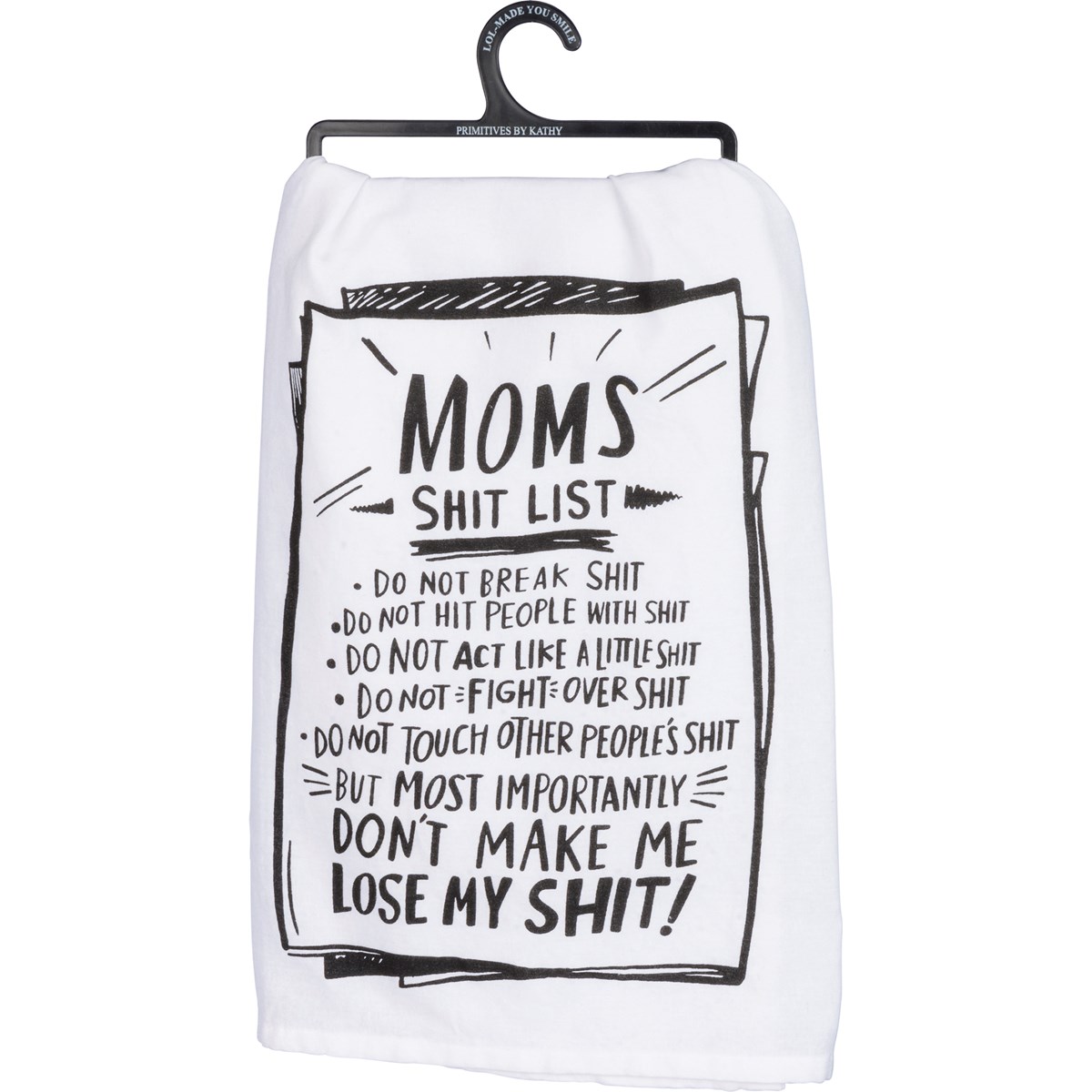 Mom's List Don't Make Me Kitchen Towel - Cotton 