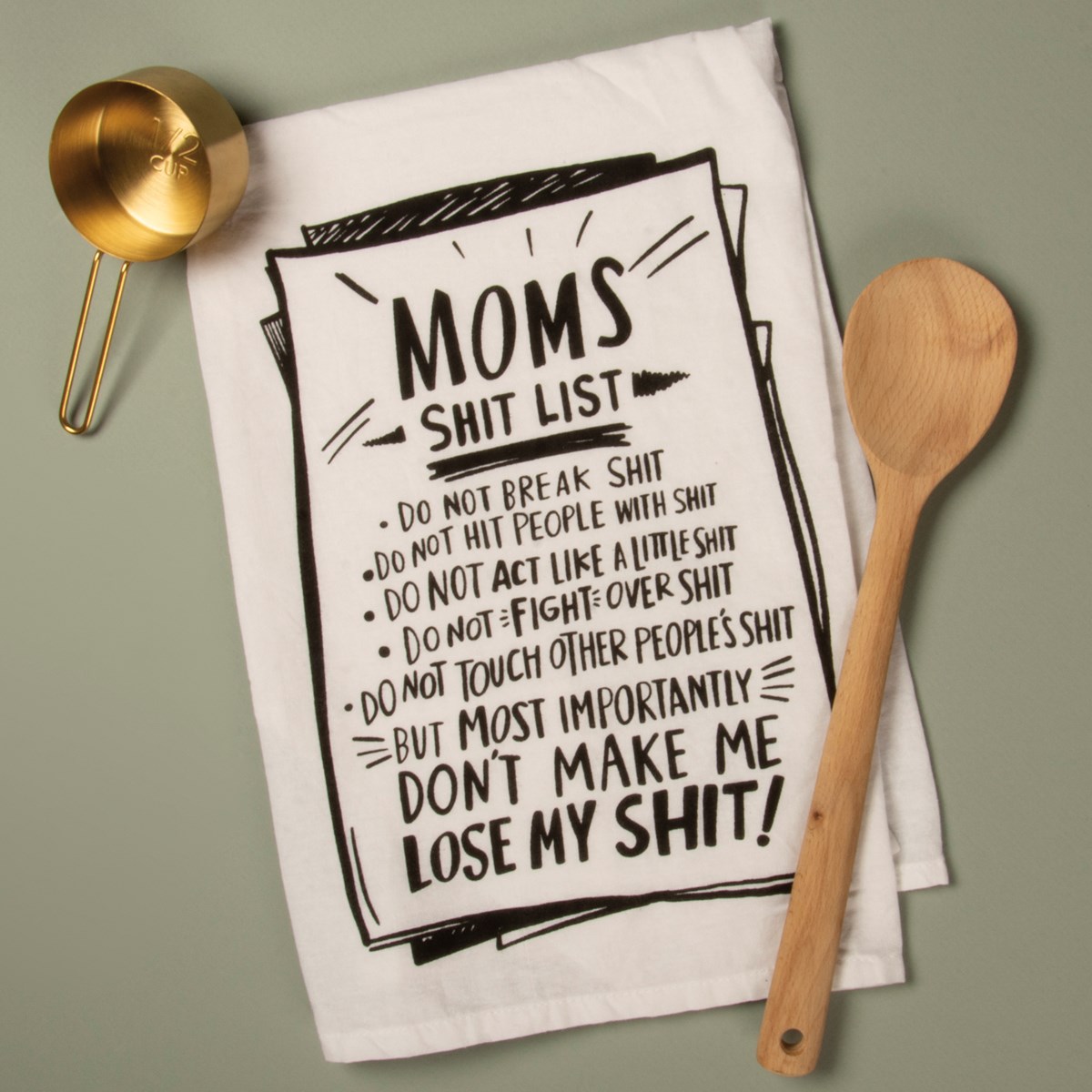 Mom's List Don't Make Me Kitchen Towel - Cotton 