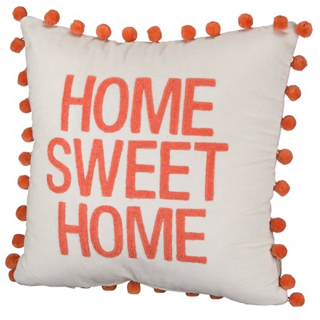 Pillow - Home Sweet Home - 20" x 20" - Velvet