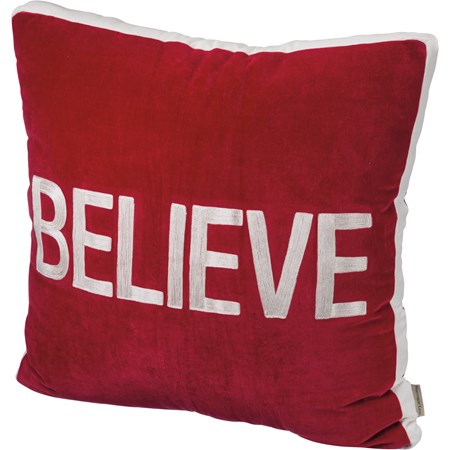 Pillow - Believe - 25" x 25" - Velvet