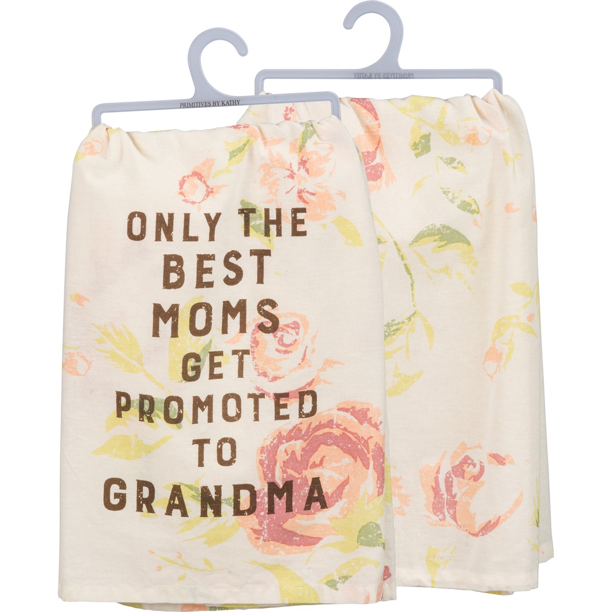 Best Moms Get Promoted To Grandma Kitchen Towel - Cotton
