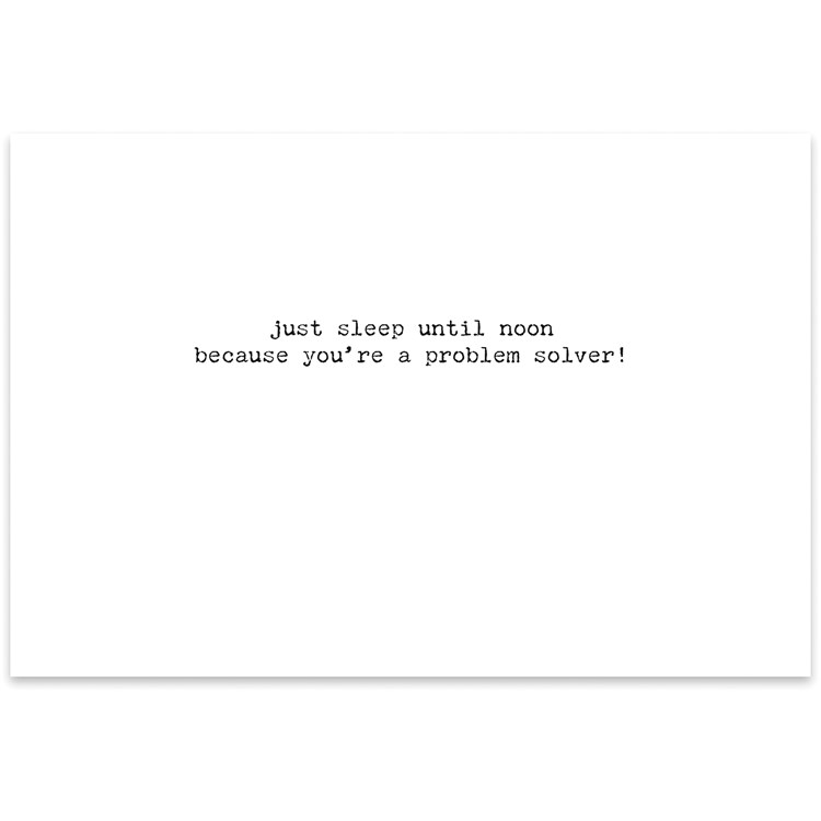 Problem Solver Greeting Card - Paper