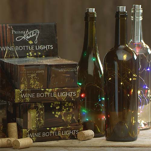Wine Bottle Lights Collection - Primitives by Kathy