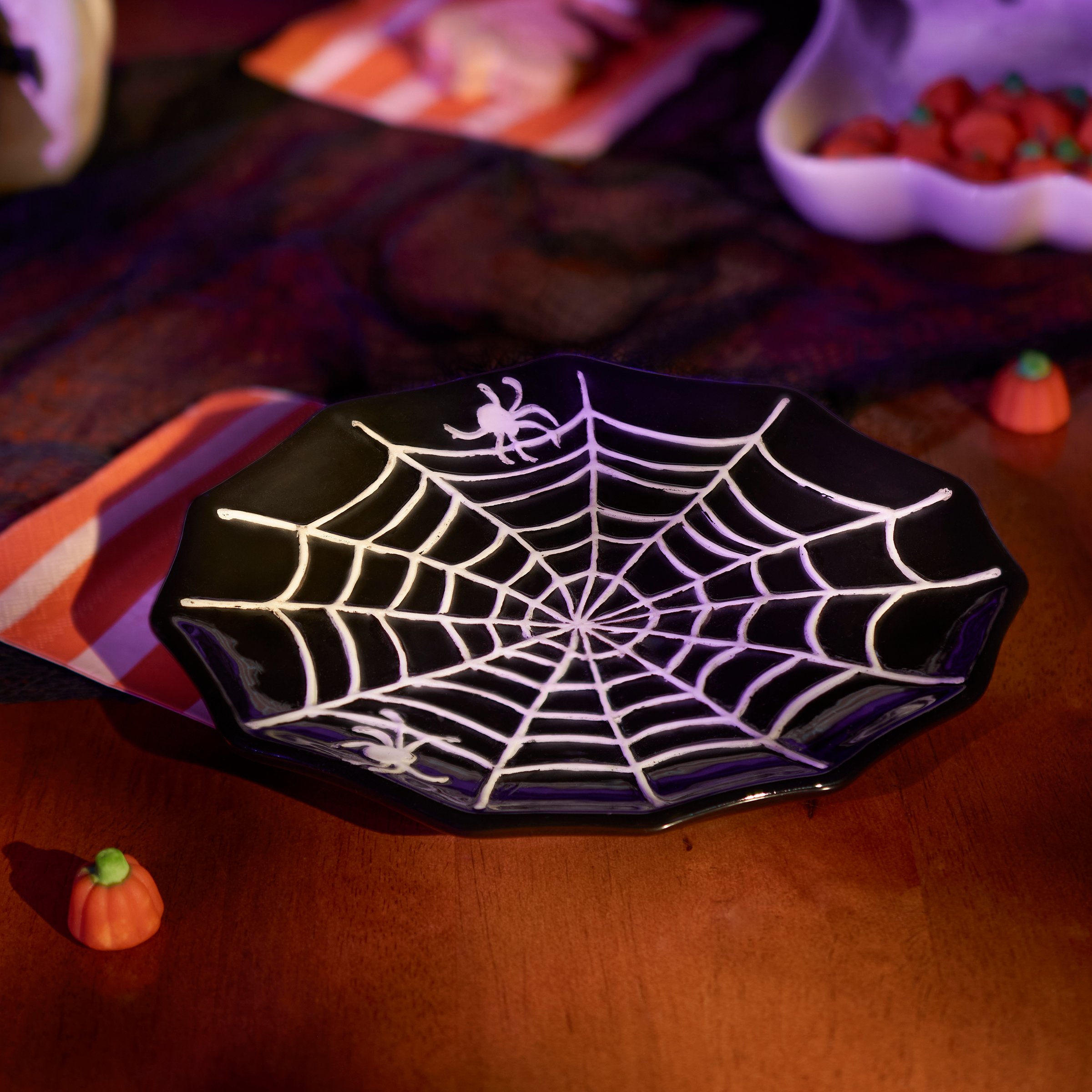 thumbnail image 2 of Black White Spider Web On The Dock Of The Lake Stock Photo - Image Of... 2 of 9