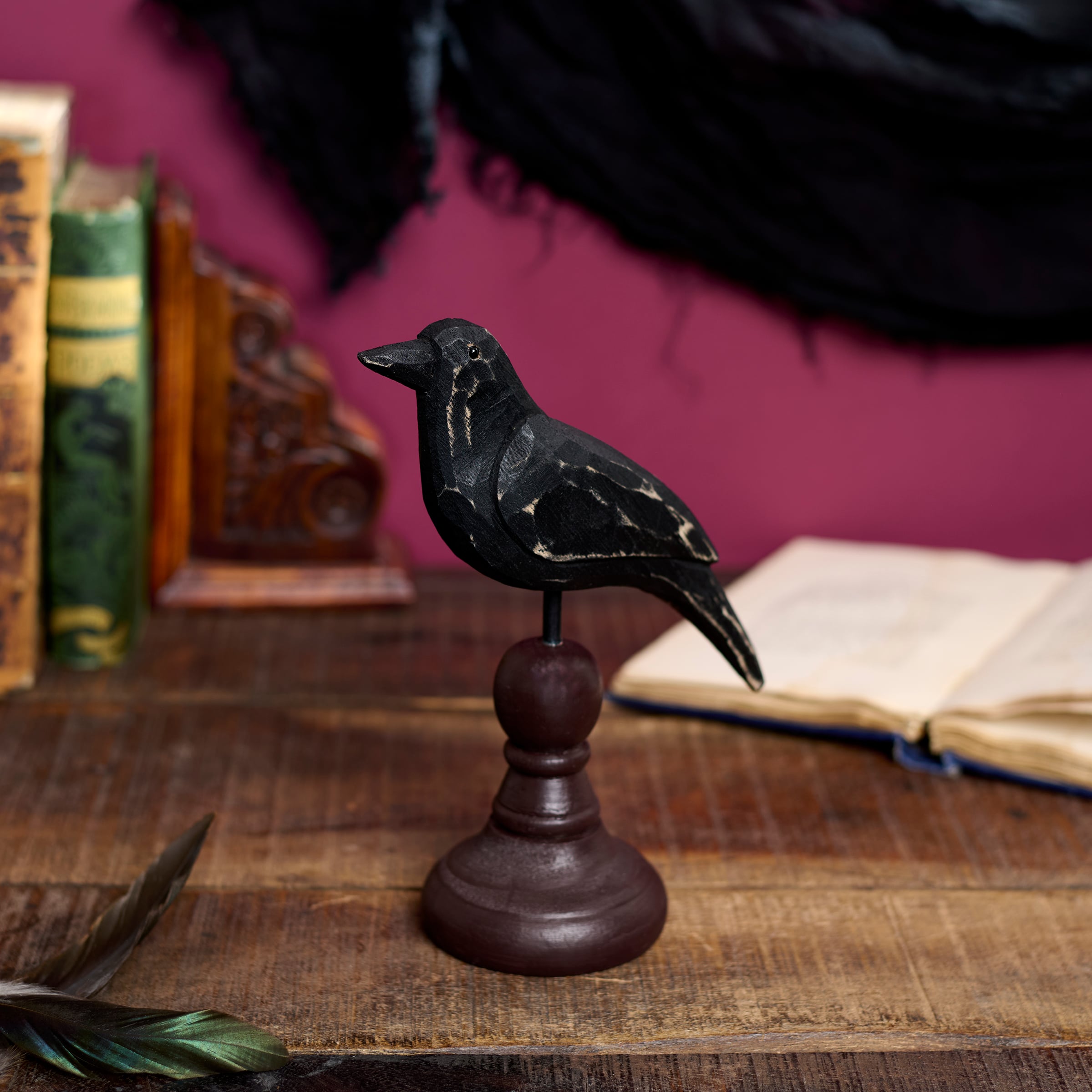 Crow On Spindle | Primitives By Kathy