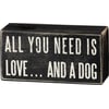 Primitives By Kathy Cartello Decorativo | All You Need Is Love... And Great Hair | Legno Invecchiato 15 Cm