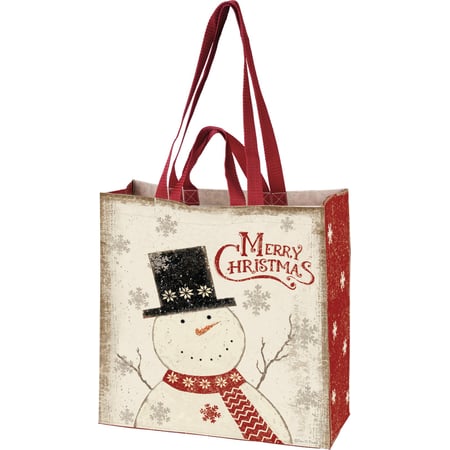 Nordic Merry Christmas Market Tote - Post-Consumer Material, Nylon