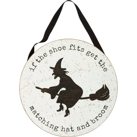 If The Shoe Fits Wall Decor - Wood, Cotton