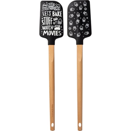 Watch Movies Spatula - Silicone, Wood