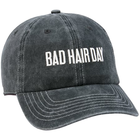 Bad Hair Day Baseball Cap - Cotton, Metal