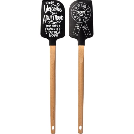 Adulthood Spatula - Silicone, Wood