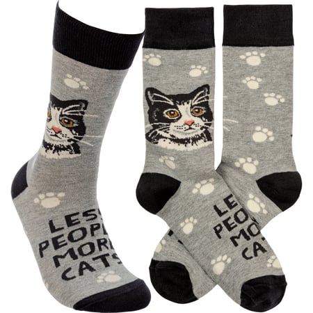 More Cats Socks - Cotton, Nylon, Spandex