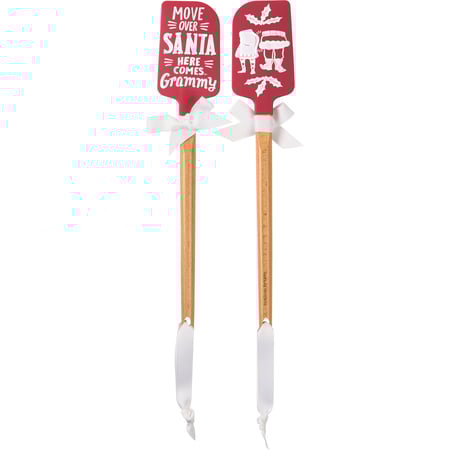 Move Over Santa Here Comes Grammy Spatula - Silicone, Wood