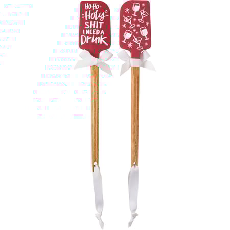 Ho Ho Holy Spatula - Silicone, Wood