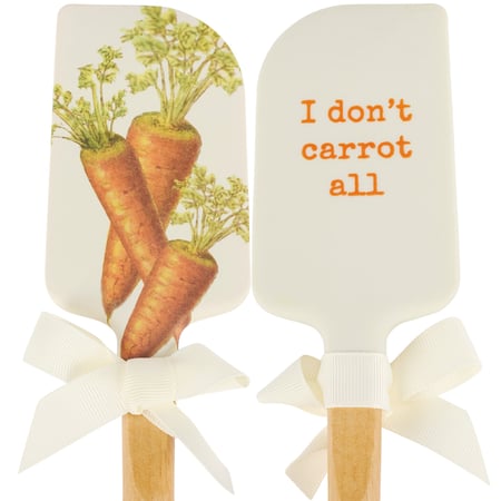 I Don't Carrot All Spatula - Silicone, Wood