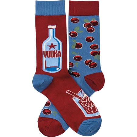 Vodka And Cranberries Socks - Cotton, Nylon, Spandex