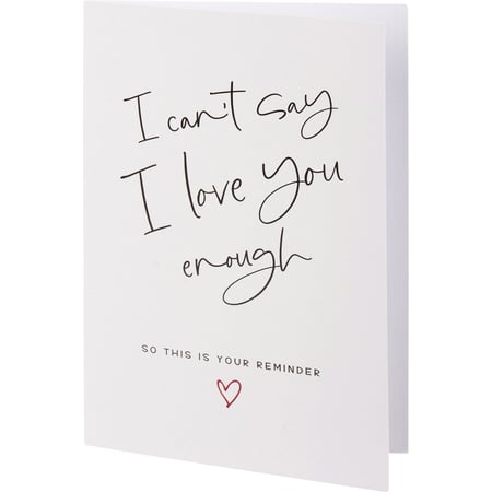 I Love You Greeting Card - Paper