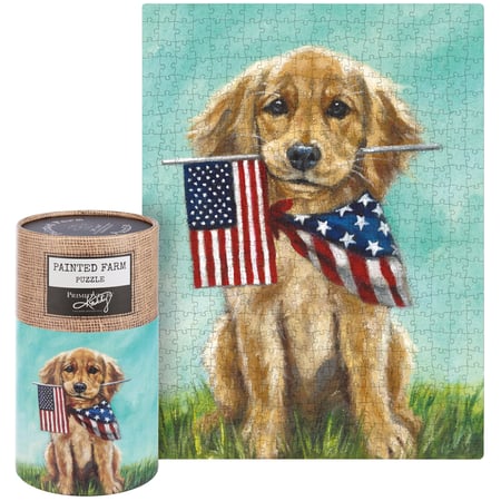 Golden Puppy Puzzle - Paper