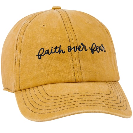 Faith Over Fear Baseball Cap - Cotton, Metal