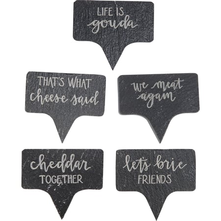 Cheddar Party Pick Set - Slate