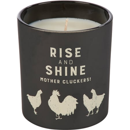 Rise And Shine Candle - Soy Wax, Glass, Cotton
