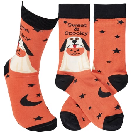 Sweet & Spooky Socks - Cotton, Nylon, Spandex