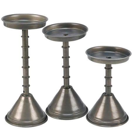 Funnels Candle Holder Set - Metal