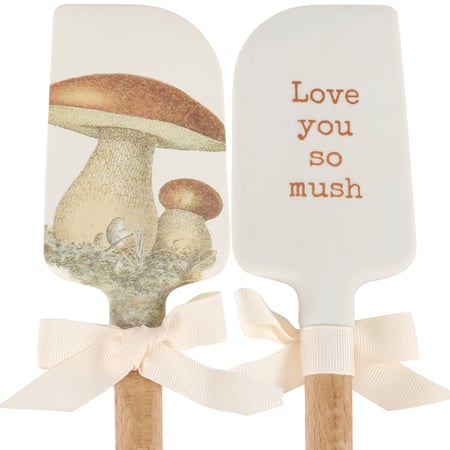 Love You So Mush Spatula - Silicone, Wood