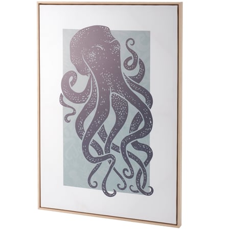 Octopus Wall Decor - Wood, Canvas