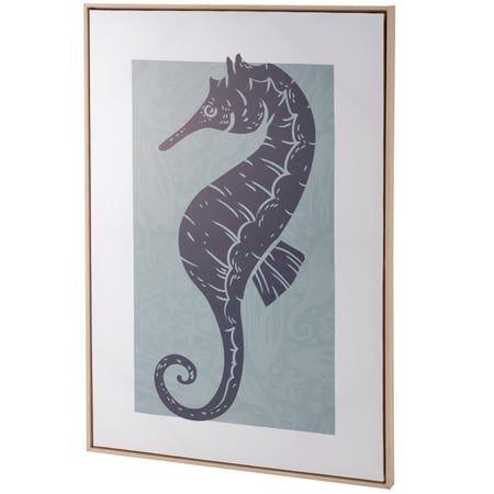Seahorse Wall Decor - Wood, Canvas