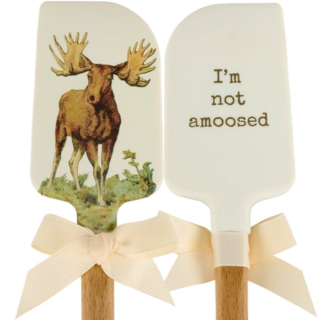 Not Amoosed Spatula - Silicone, Wood
