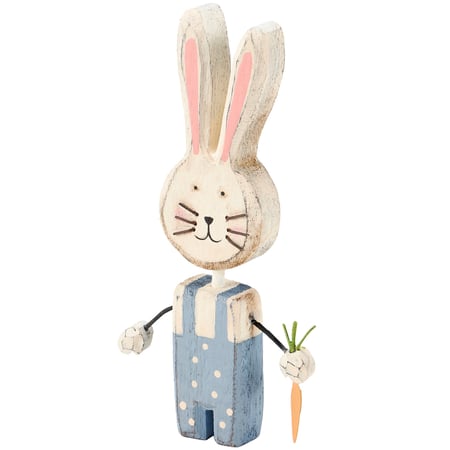 Skippy Bunny Chunky Sitter - Wood, Metal, Wire