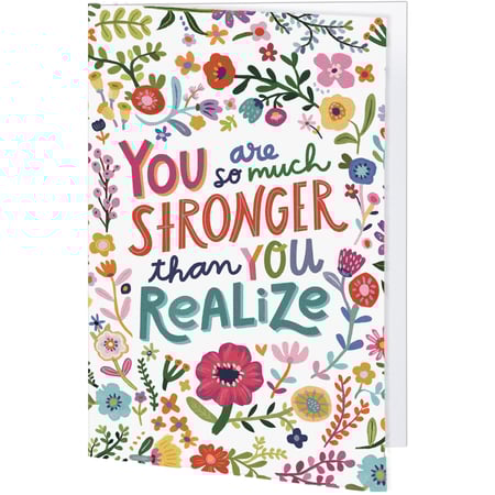So Much Stronger Greeting Card - Paper