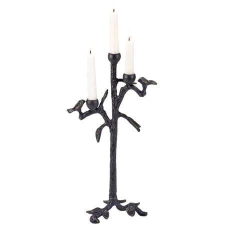 Bird Branch Candle Holder - Metal