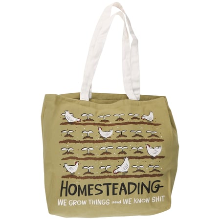 Homesteading Tote - Cotton