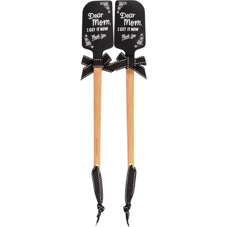 Dear Mom Spatula - Silicone, Wood