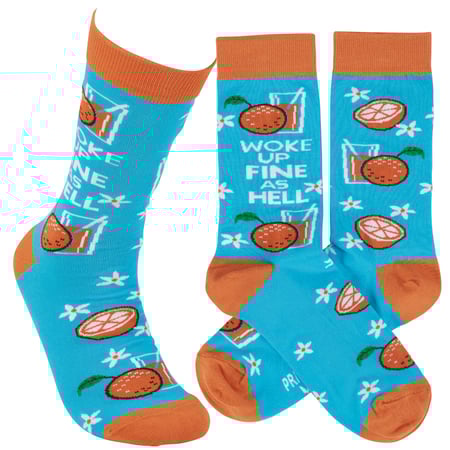 Fine As Hell Socks - Cotton, Nylon, Spandex