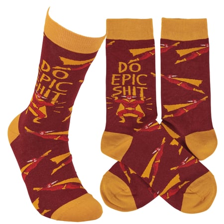 Do Epic Shit Socks - Cotton, Nylon, Spandex