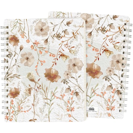 Cottage Garden Spiral Notebook - Paper, Metal