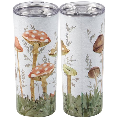 Cottage Garden Coffee Tumbler - Stainless Steel, Plastic