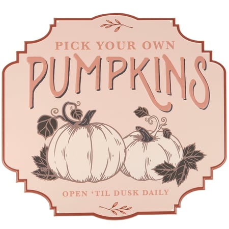 Pick Your Own Pumpkins Wall Decor - Metal