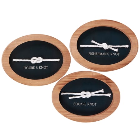 Knots Hanging Decor Set - Wood, Paper, Cotton