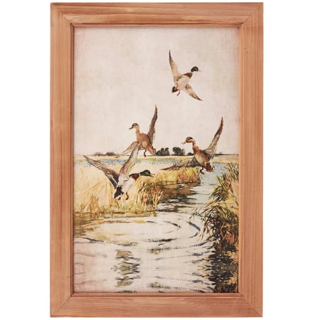 Mallards Framed Wall Art - Wood, Canvas