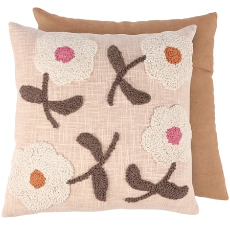 Daisies Pillow - Cotton, Zipper
