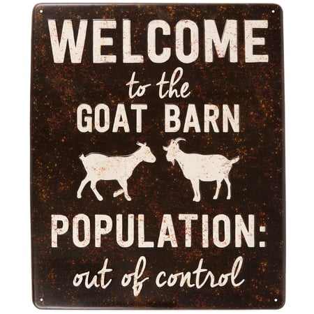 Welcome To The Goat Barn Wall Decor - Metal