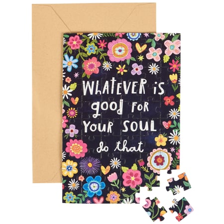 Whatever Is Good Do That Puzzle Card - Paper