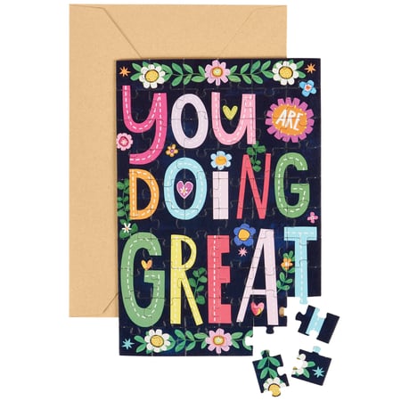 You Are Doing Great Puzzle Card - Paper
