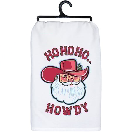 Ho Ho Ho Howdy Kitchen Towel - Cotton