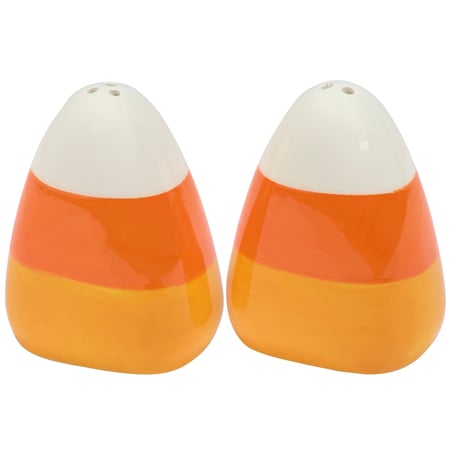 Candy Corn Salt & Pepper Set - Dolomite, Plastic