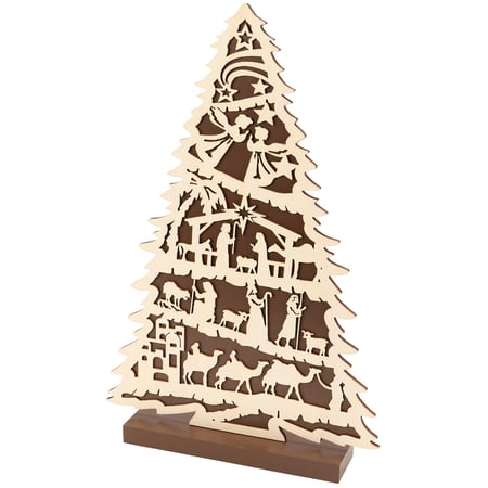 Nativity Story Sitter - Wood